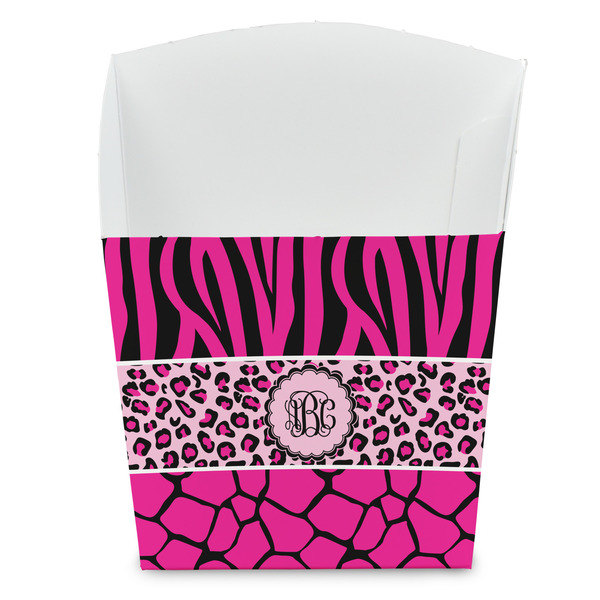 Custom Triple Animal Print French Fry Favor Boxes (Personalized)