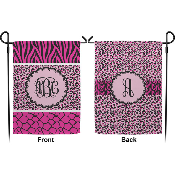 Triple Animal Print Garden Flag - Double Sided Front and Back