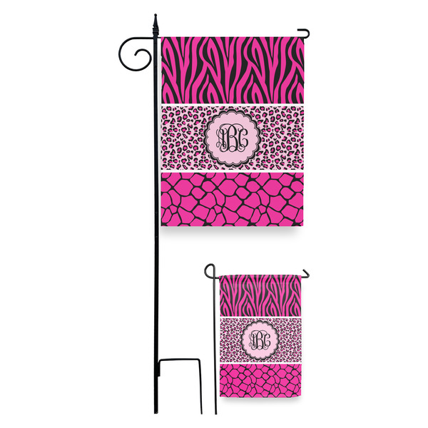 Triple Animal Print Garden Flag - PARENT/MAIN