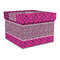 Triple Animal Print Gift Boxes with Lid - Canvas Wrapped - Large - Front/Main