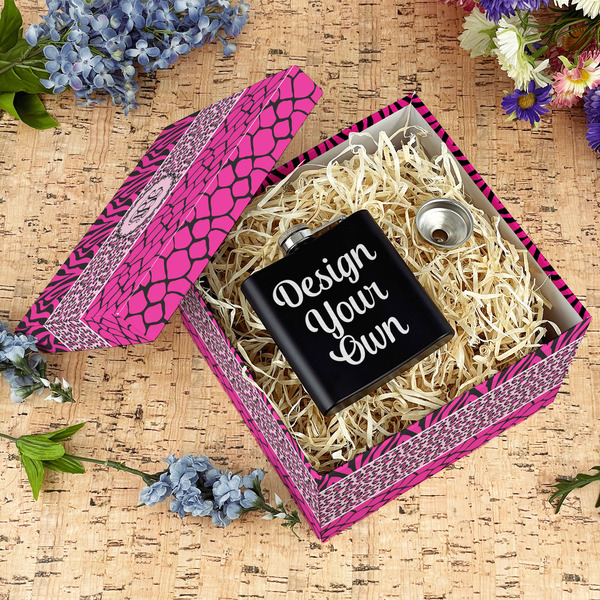 Triple Animal Print Gift Boxes with Lid - Canvas Wrapped - Large - In Context