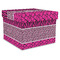 Triple Animal Print Gift Boxes with Lid - Canvas Wrapped - X-Large - Front/Main