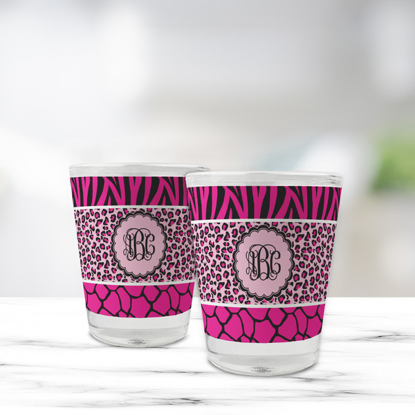 Triple Animal Print Glass Shot Glass - Standard - LIFESTYLE