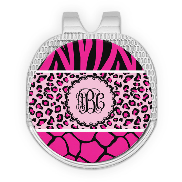 Triple Animal Print Golf Ball Hat Marker Hat Clip