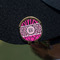Triple Animal Print Golf Ball Marker Hat Clip - Gold - On Hat