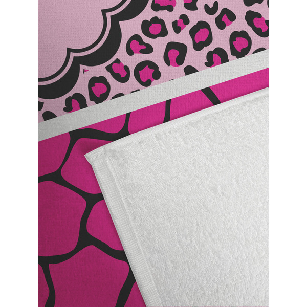 Triple Animal Print Golf Towel - Detail