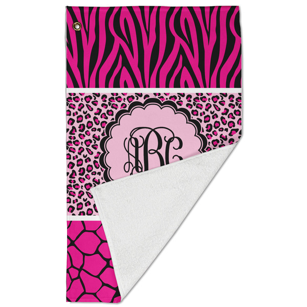 Triple Animal Print Golf Towel - Folded (Large)