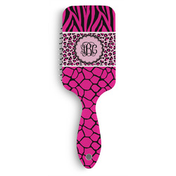 Triple Animal Print Hair Brushes (Personalized)