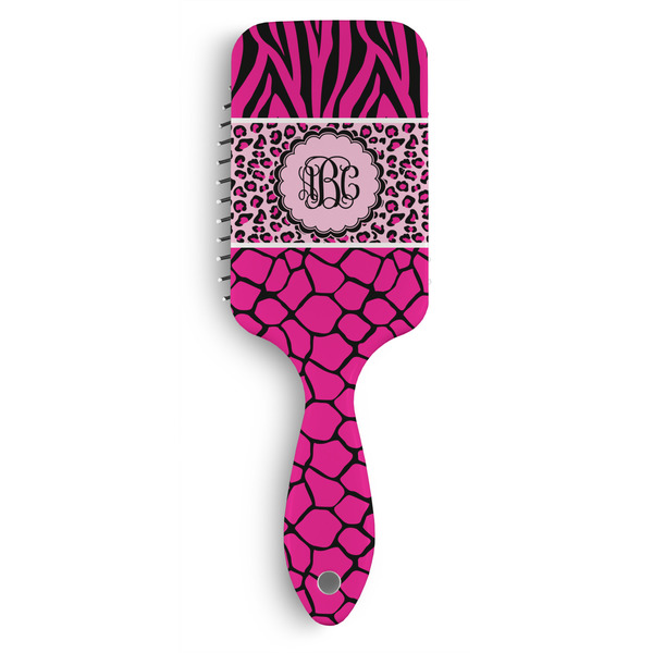 Custom Triple Animal Print Hair Brushes (Personalized)