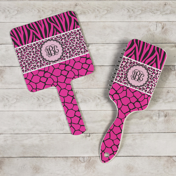 Triple Animal Print Hand Mirrors - In Context