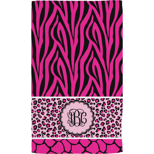 Triple Animal Print Hand Towel (Personalized) Full