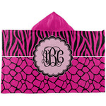 Triple Animal Print Kids Hooded Towel (Personalized)