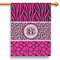 Triple Animal Print 28" House Flag (Personalized)