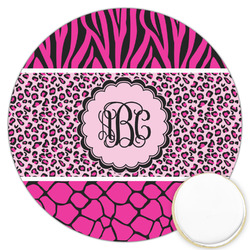 Triple Animal Print Printed Cookie Topper - 3.25" (Personalized)