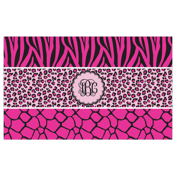 Triple Animal Print Indoor / Outdoor Rug - 3'x5' - Front Flat