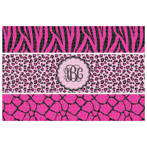 Custom Triple Animal Print Jigsaw Puzzle - 1000-piece (Personalized)