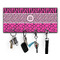 Triple Animal Print Key Hanger w/ 4 Hooks & Keys
