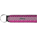 Triple Animal Print Neoprene Keychain Fob (Personalized)