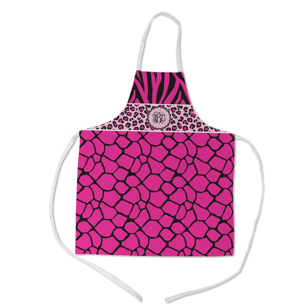 Custom Triple Animal Print Kid's Apron w/ Monogram