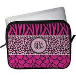 Triple Animal Print Laptop Sleeve / Case - 15" (Personalized)