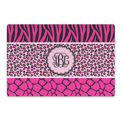 Triple Animal Print Large Rectangle Car Magnet (Personalized)