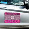 Triple Animal Print Large Rectangle Car Magnets- In Context