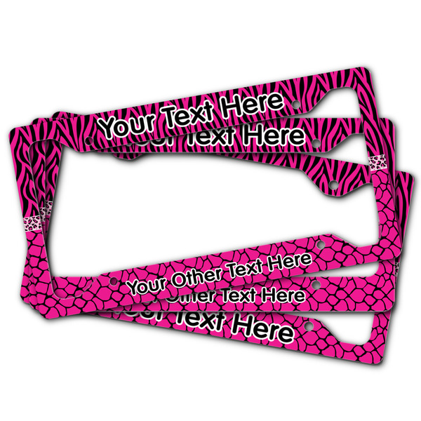 Triple Animal Print License Plate Frames - (PARENT MAIN)