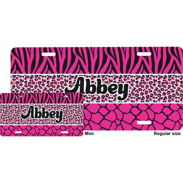 Triple Animal Print License Plate (Sizes)