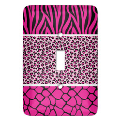 Triple Animal Print Light Switch Cover (Single Toggle) (Personalized)