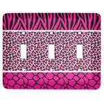Triple Animal Print Light Switch Cover (3 Toggle Plate)