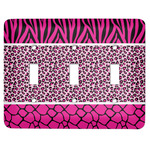 Triple Animal Print Light Switch Cover (3 Toggle Plate)