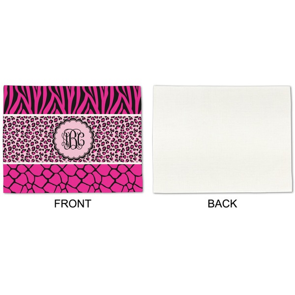 Triple Animal Print Linen Placemat - APPROVAL Single (single sided)