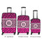 Triple Animal Print Luggage Bags all sizes - With Handle