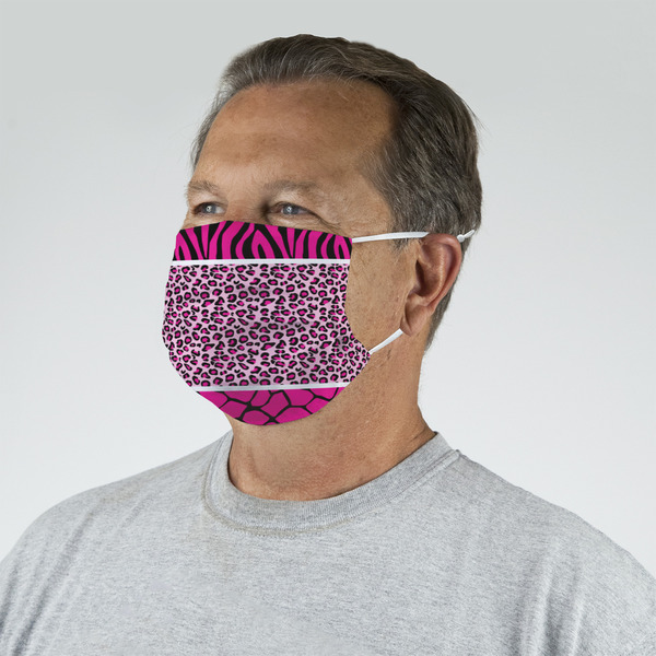 Triple Animal Print Mask - Quarter View on Guy