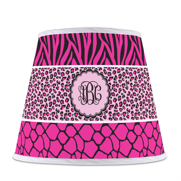 Triple Animal Print Poly Film Empire Lampshade - Front View