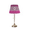 Triple Animal Print Poly Film Empire Lampshade - On Stand