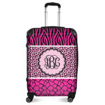 Triple Animal Print Suitcase - 24" Medium - Checked (Personalized)