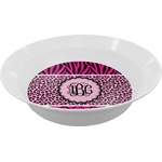 Triple Animal Print Melamine Bowl - 12 oz (Personalized)