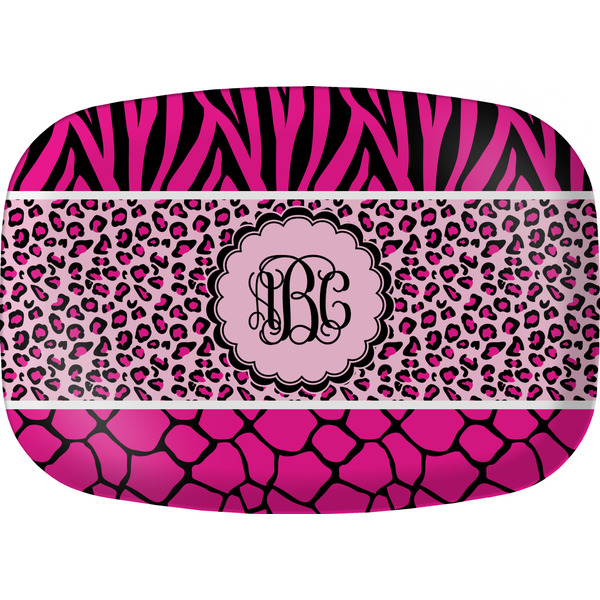 Custom Triple Animal Print Melamine Platter (Personalized)