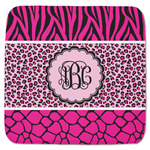 Triple Animal Print Memory Foam Bath Mat - 48"x48" (Personalized)