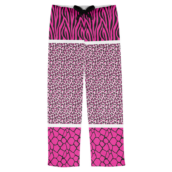 Custom Triple Animal Print Mens Pajama Pants - XS