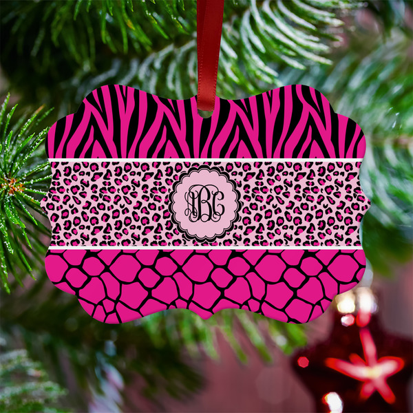 Triple Animal Print Metal Benilux Ornament - Lifestyle