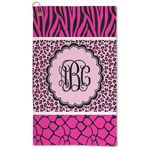 Triple Animal Print Microfiber Golf Towel (Personalized)