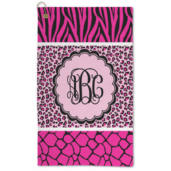 Triple Animal Print Microfiber Golf Towel (Personalized)