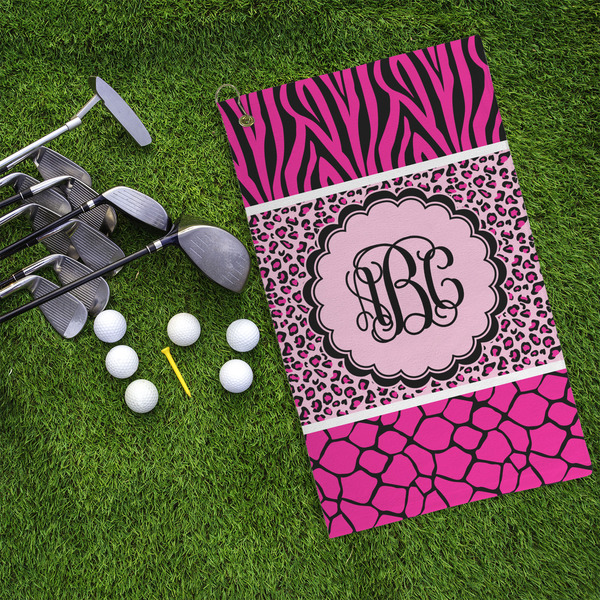 Triple Animal Print Microfiber Golf Towels - LIFESTYLE