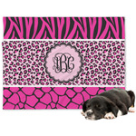 Triple Animal Print Dog Blanket (Personalized)