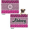 Triple Animal Print Microfleece Dog Blanket - Regular - Front & Back
