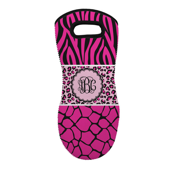 Custom Triple Animal Print Neoprene Oven Mitt w/ Monograms