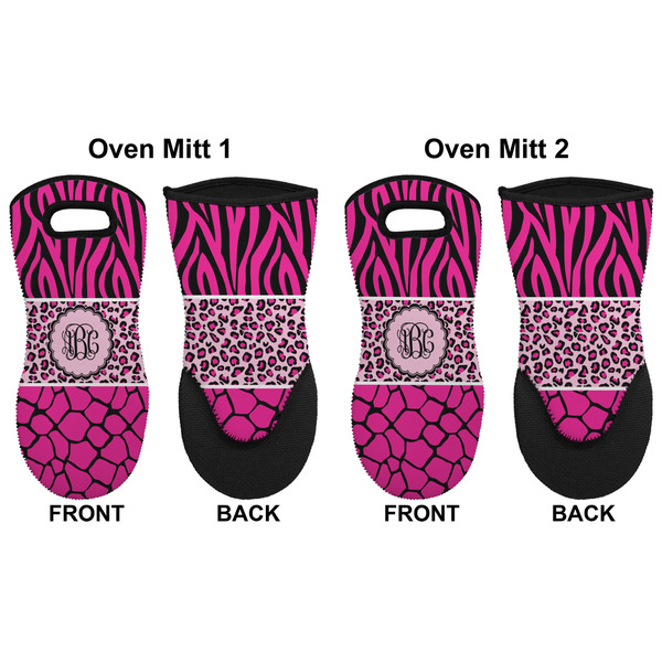 Triple Animal Print Neoprene Oven Mitt - Set of 2 - Approval