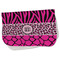 Triple Animal Print Burp Cloth - Fleece w/ Monogram